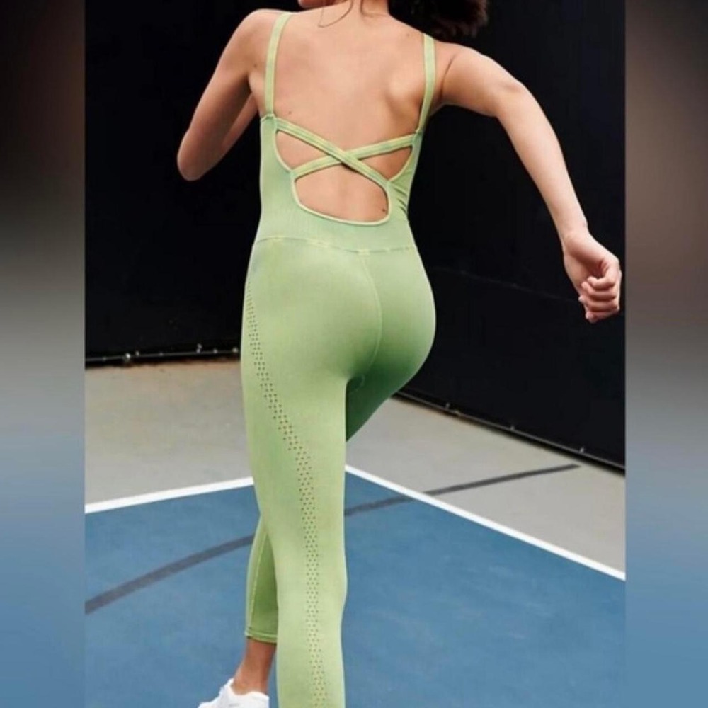 Free People Movement Jumpsuit M/L Green